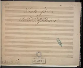 Duett für Violin oder Mandolin und Guitarre