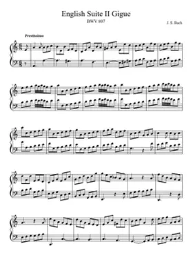 English Suite No.2 in A minor BWV 807