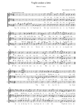 Voglio andare a letto