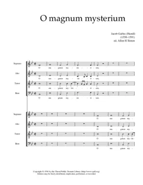 O magnum mysterium