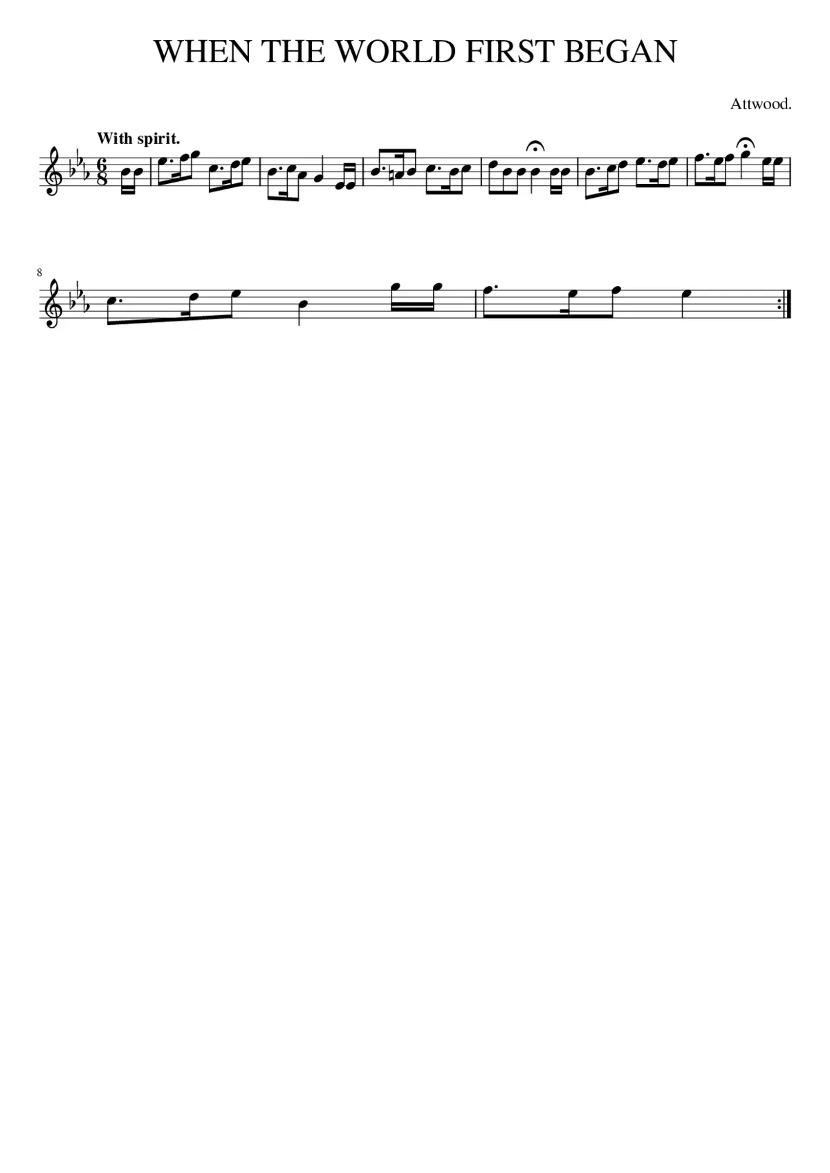 WHEN THE WORLD FIRST BEGAN - Page 1