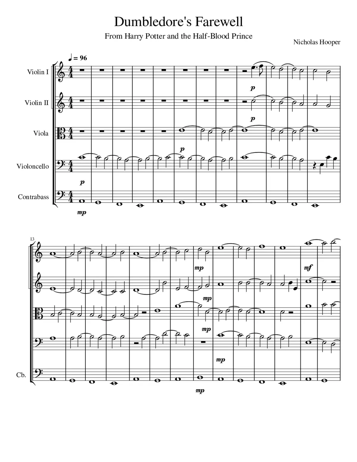 Dumbledore's Farewell - Page 1