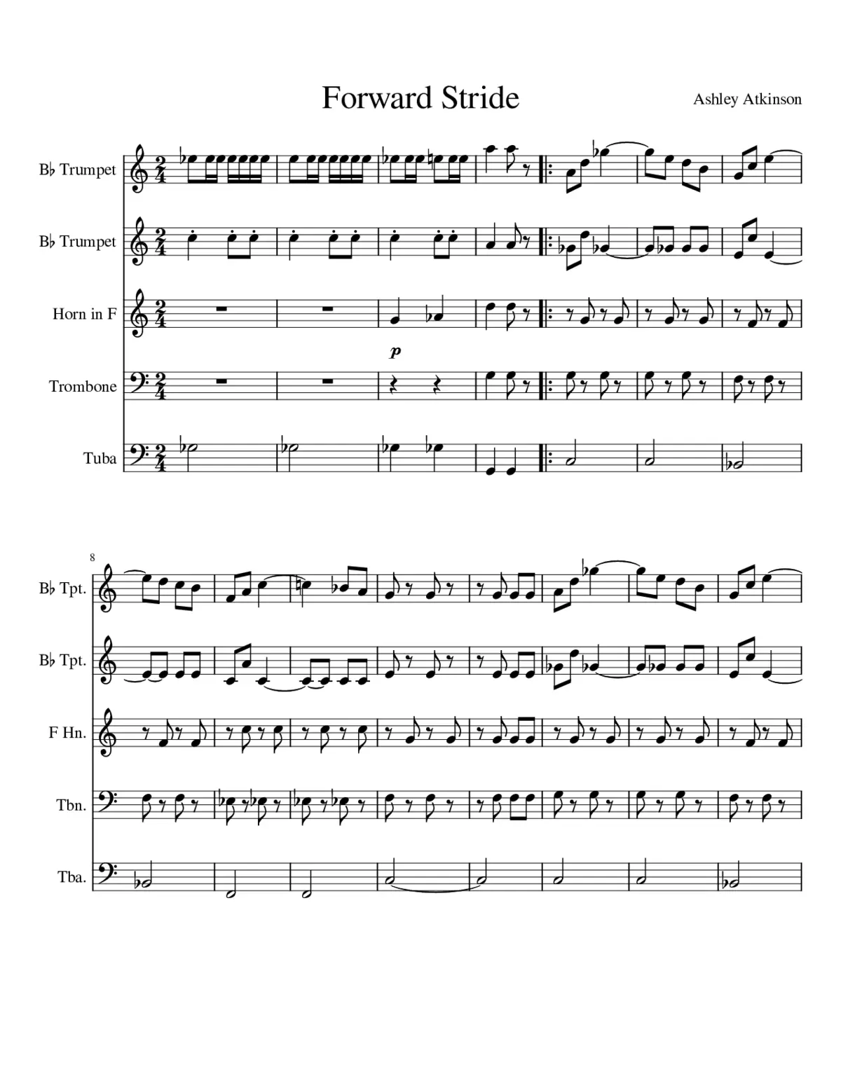 Forward Stride - Page 1