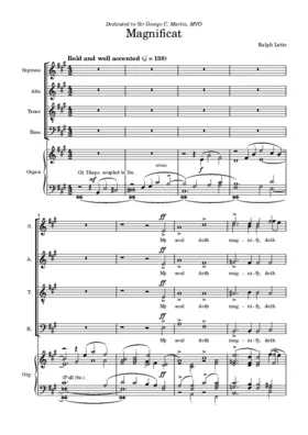 Magnificat and Nunc Dimittis in A