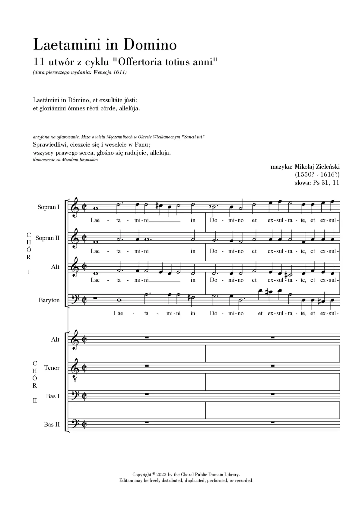 Laetamini in Domino - Page 1
