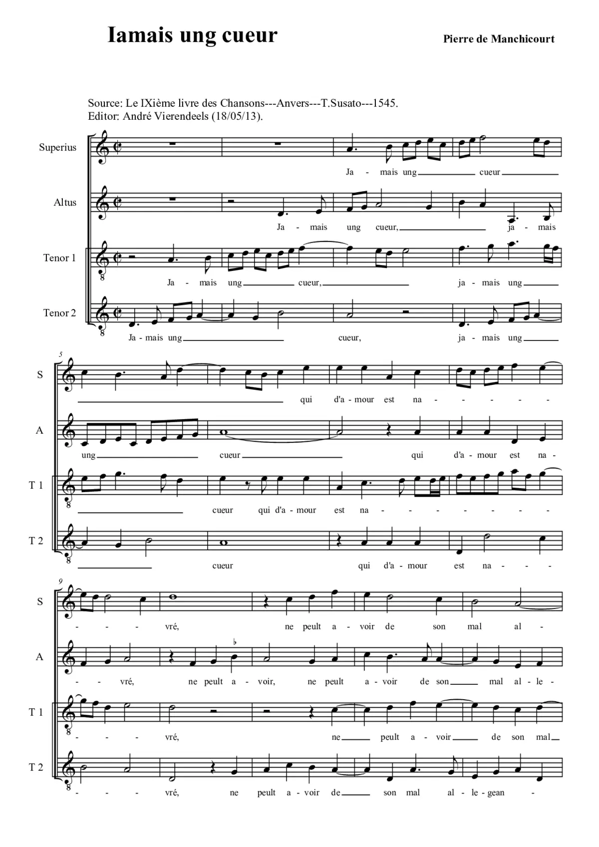 Jamais ung cueur - Page 1