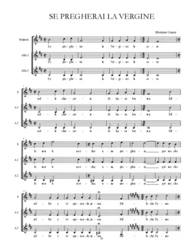 Se pregherai la Vergine