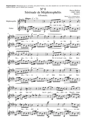 Sérénade de Méphistophélès (No. 8 from 'Faust')