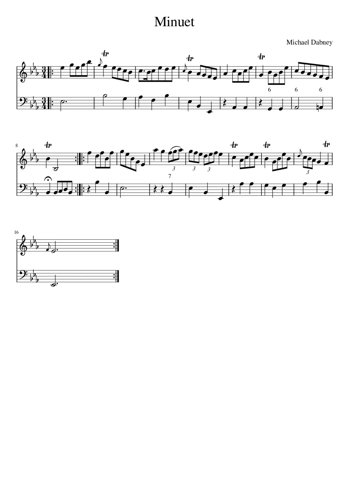 Minuet - Page 1