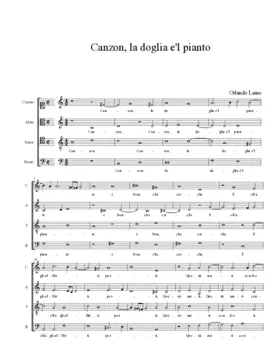 Canzon la doglia e'l pianto