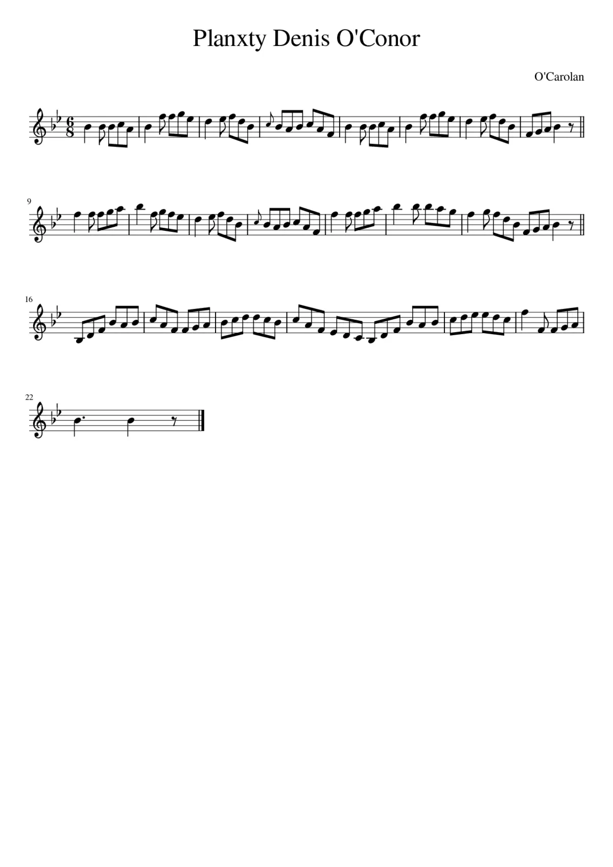 Planxty Denis O'Conor - Page 1