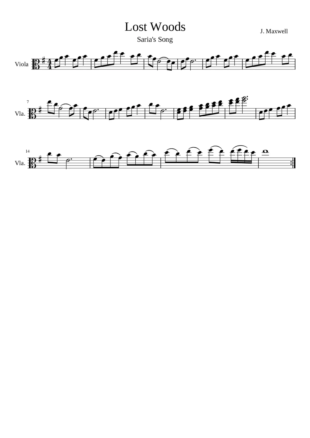 the legend of zelda ocarina of time - lost woods - Page 1