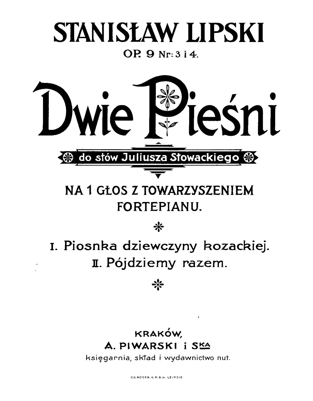 12 Pieśni - Page 1