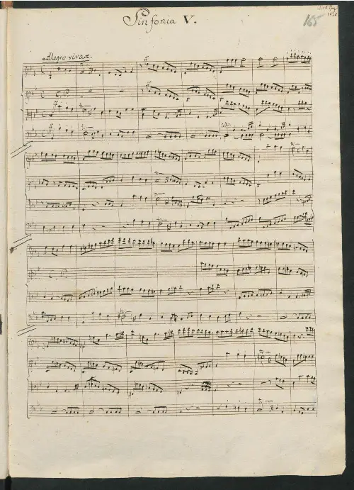 String Symphony No.5 in B-flat major - Page 1