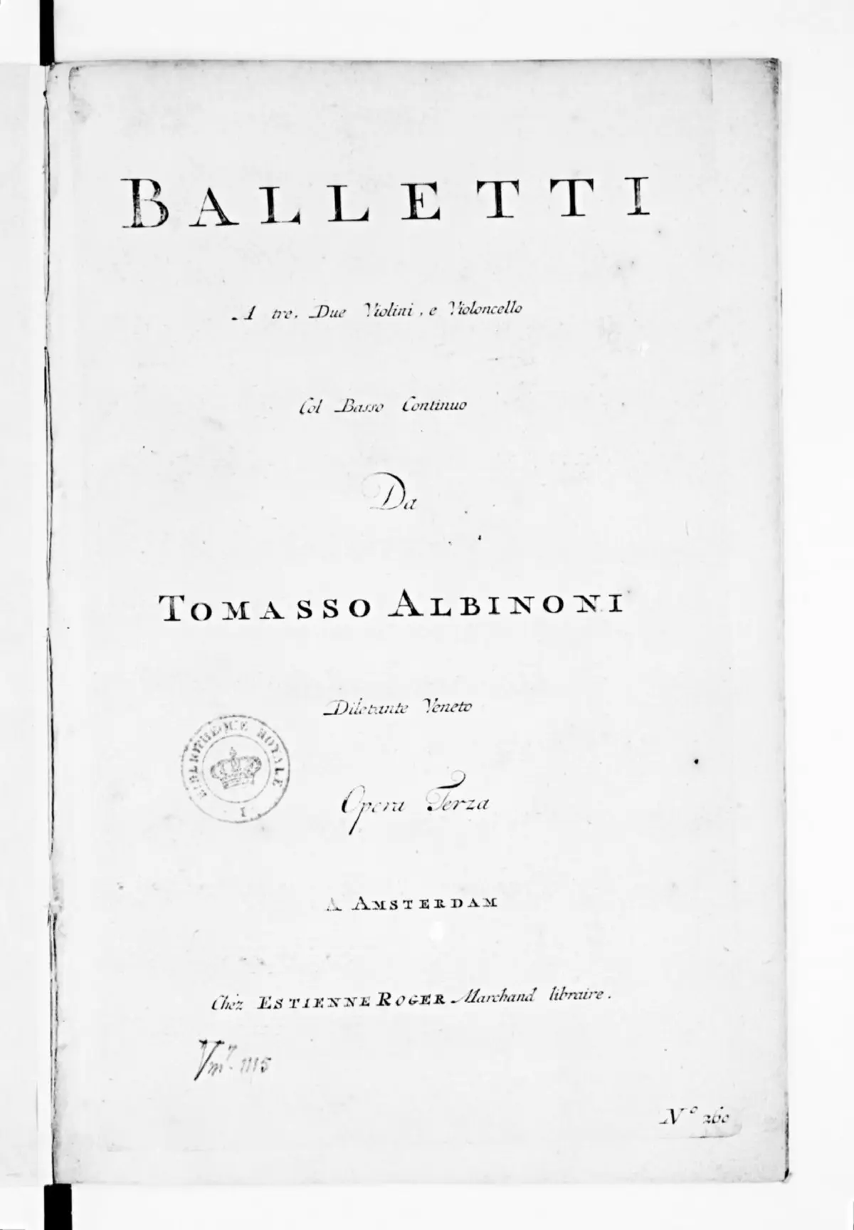 12 Balletti à tre - Page 1