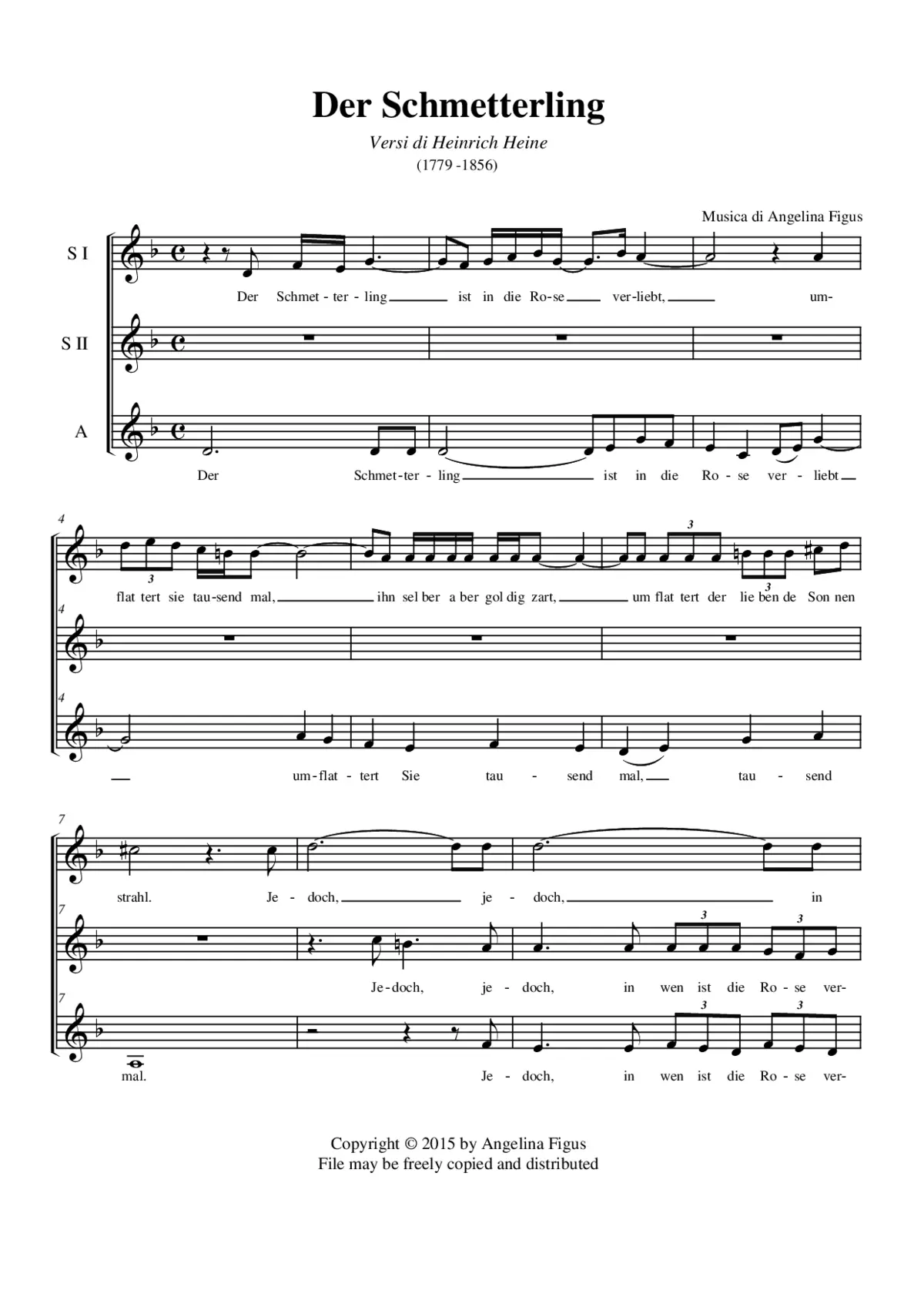 Der Schmetterling - Page 1