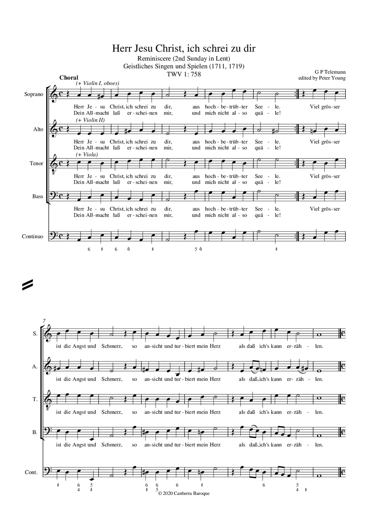 Herr Jesu Christ, ich schrei zu dir - Page 1