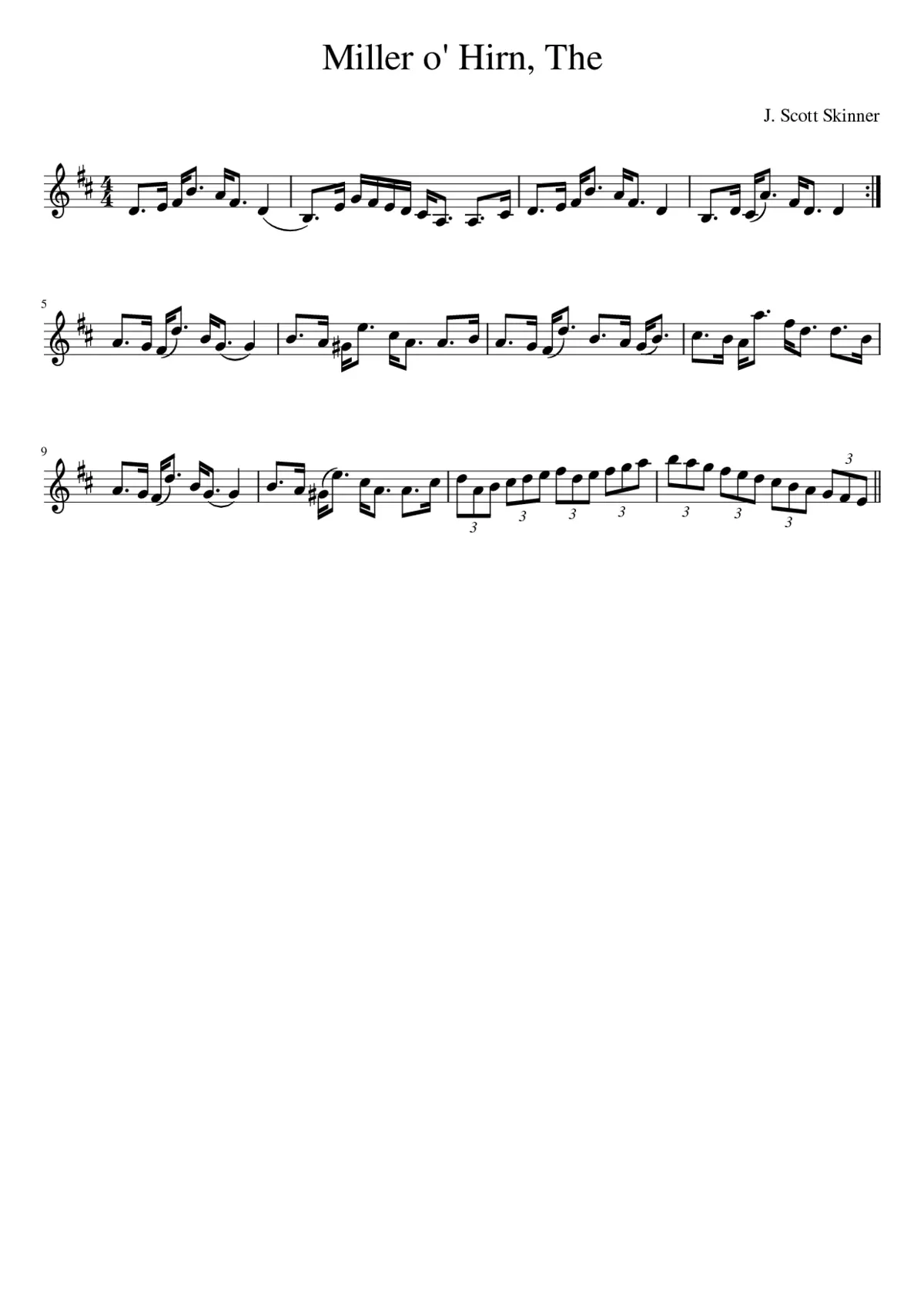 The Miller O' Hirn - Page 1