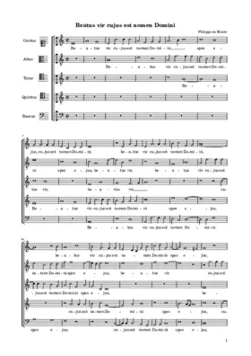 Beatus vir cujus est nomen Domini