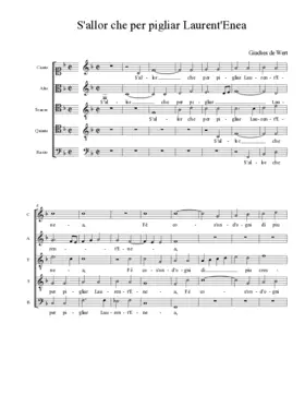 S'allor che per pigliar Laurent'Enea