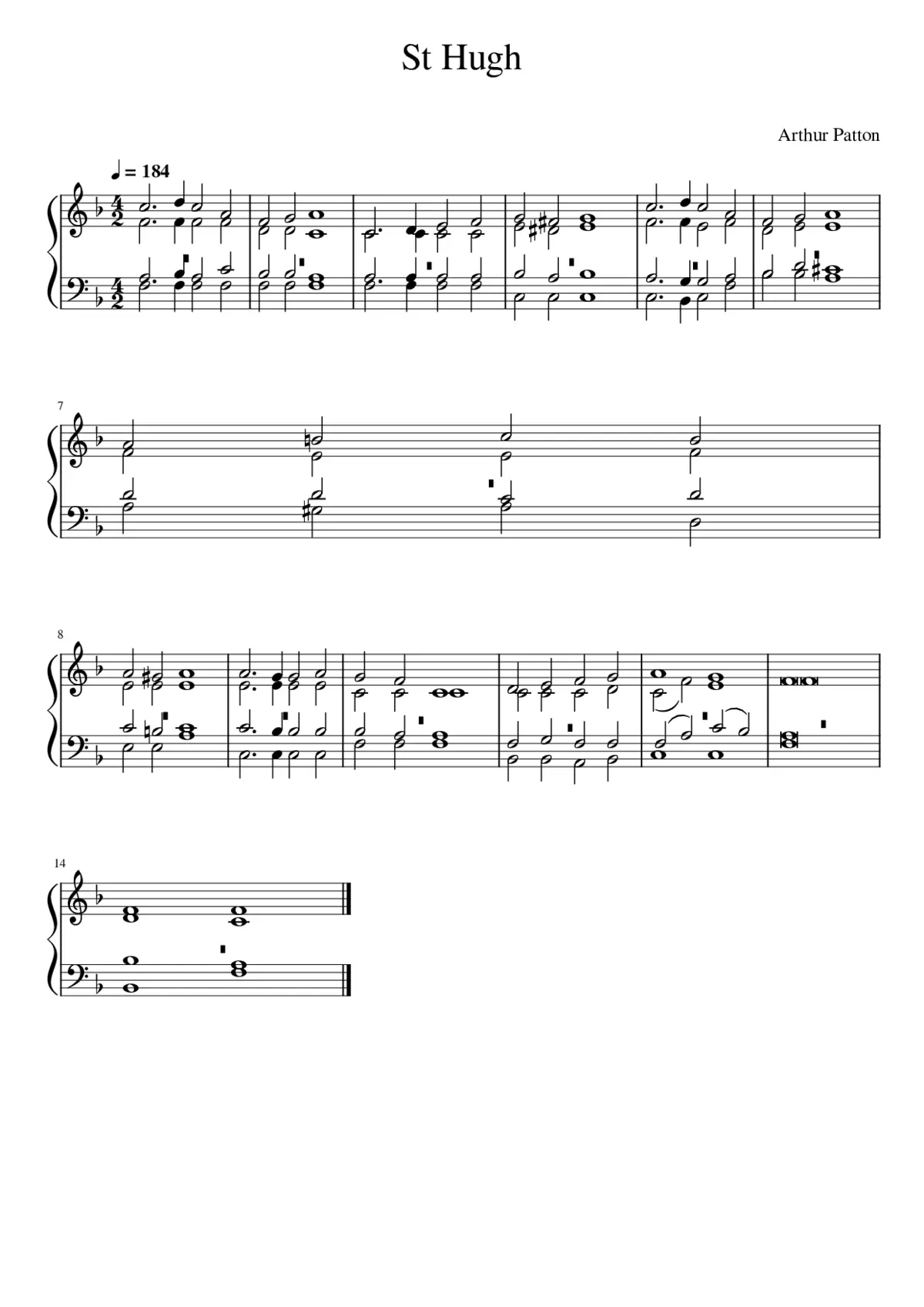 ST. HUGH (Patton) - Page 1