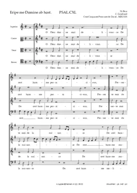 Psalm 140 O Dieu donne moi délivrance