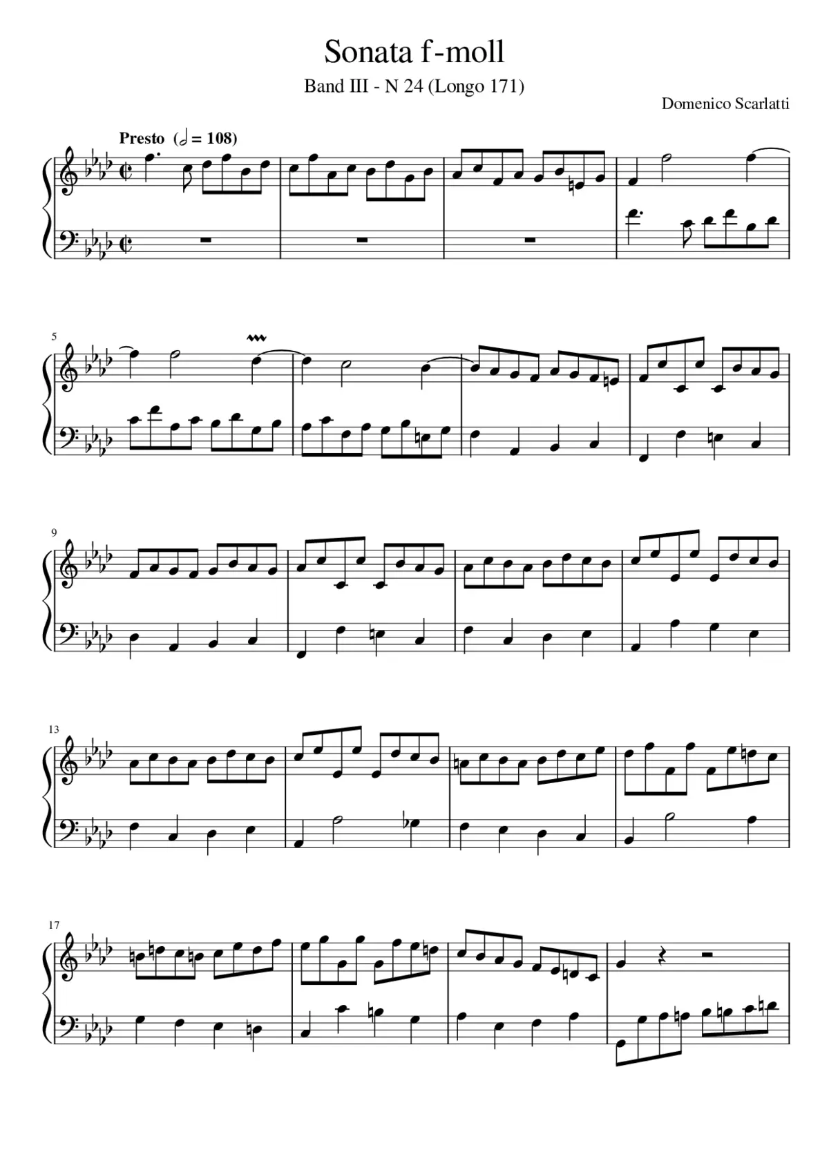 Scarlatti 24 - Page 1