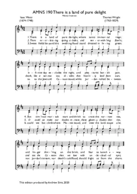 There is a land of pure delight