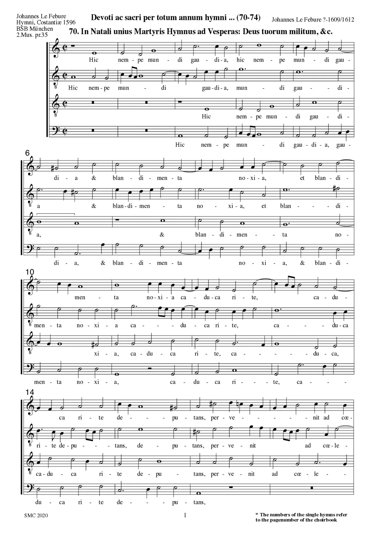 Deus tuorum militum - Page 1