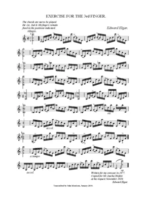 Exercise for the 3rd finger