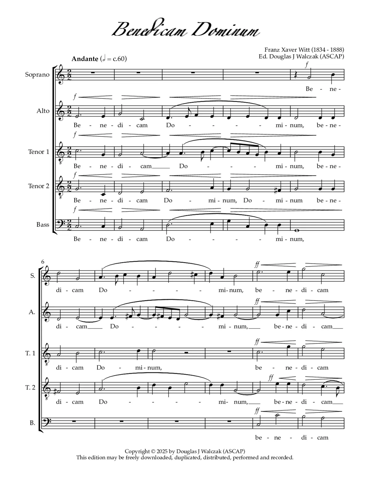 Benedicam Dominum - Page 1