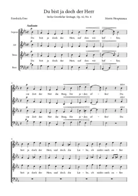 Du bist ja doch der Herr