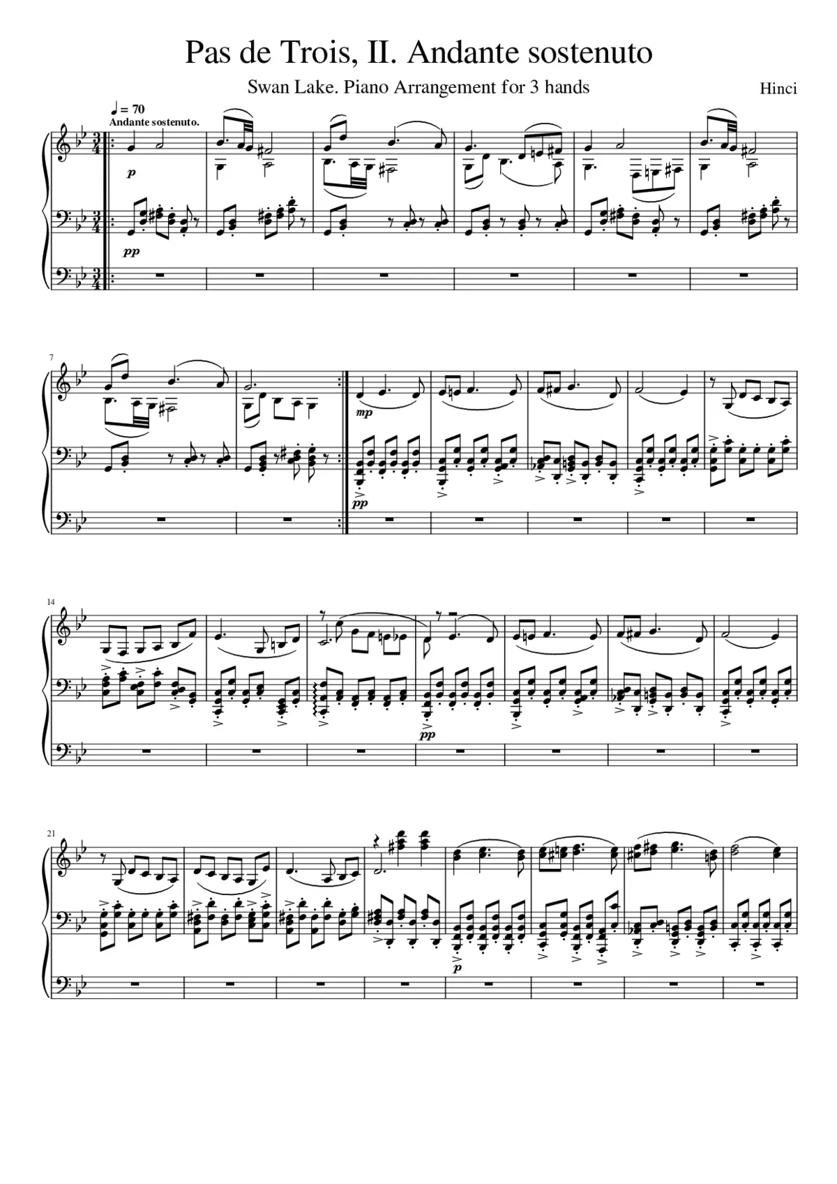 Swan Lake (ballet) Op.20 - Page 1