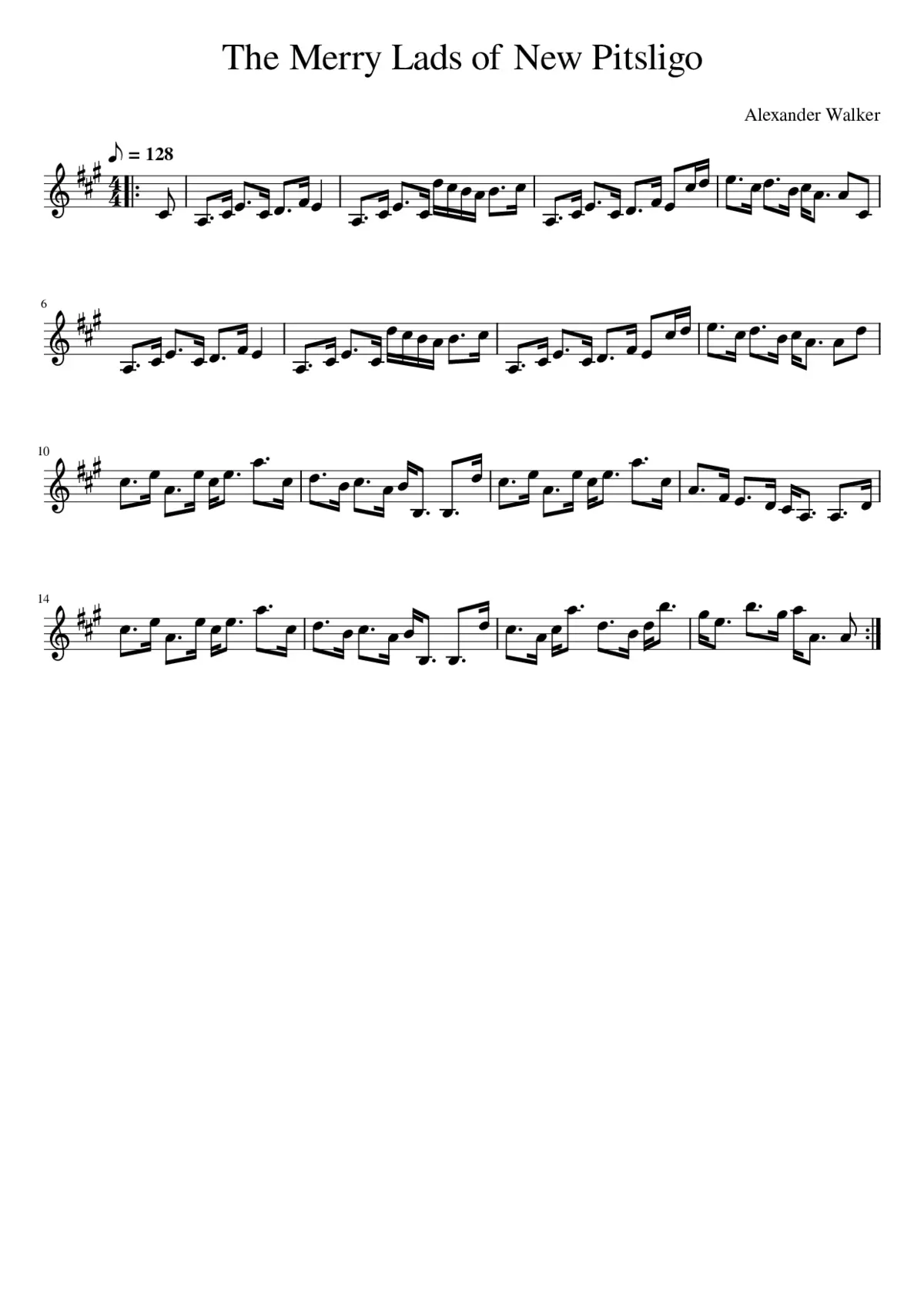 The Merry Lads of New Pitsligo - Page 1