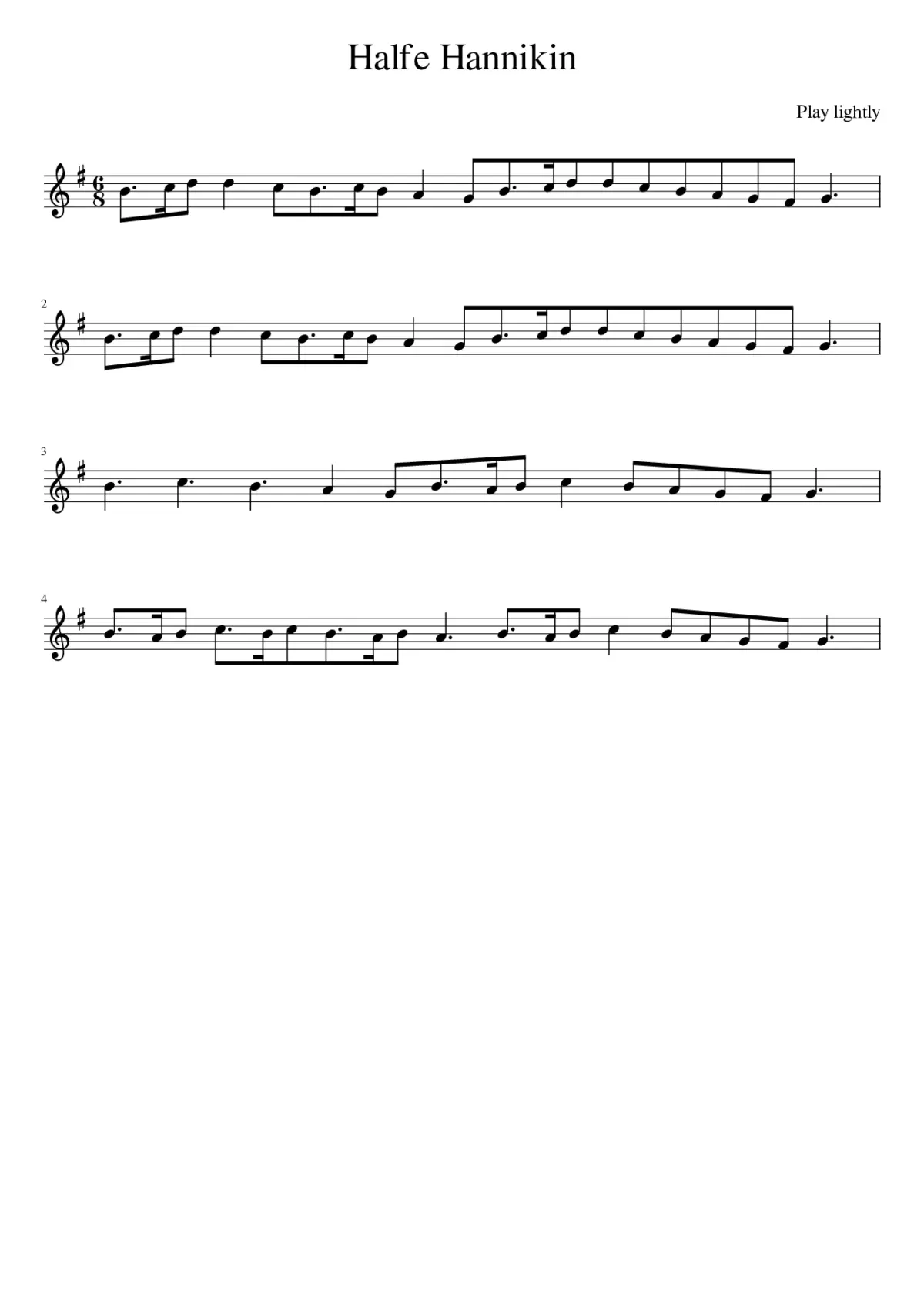 Halfe Hannikin - Page 1