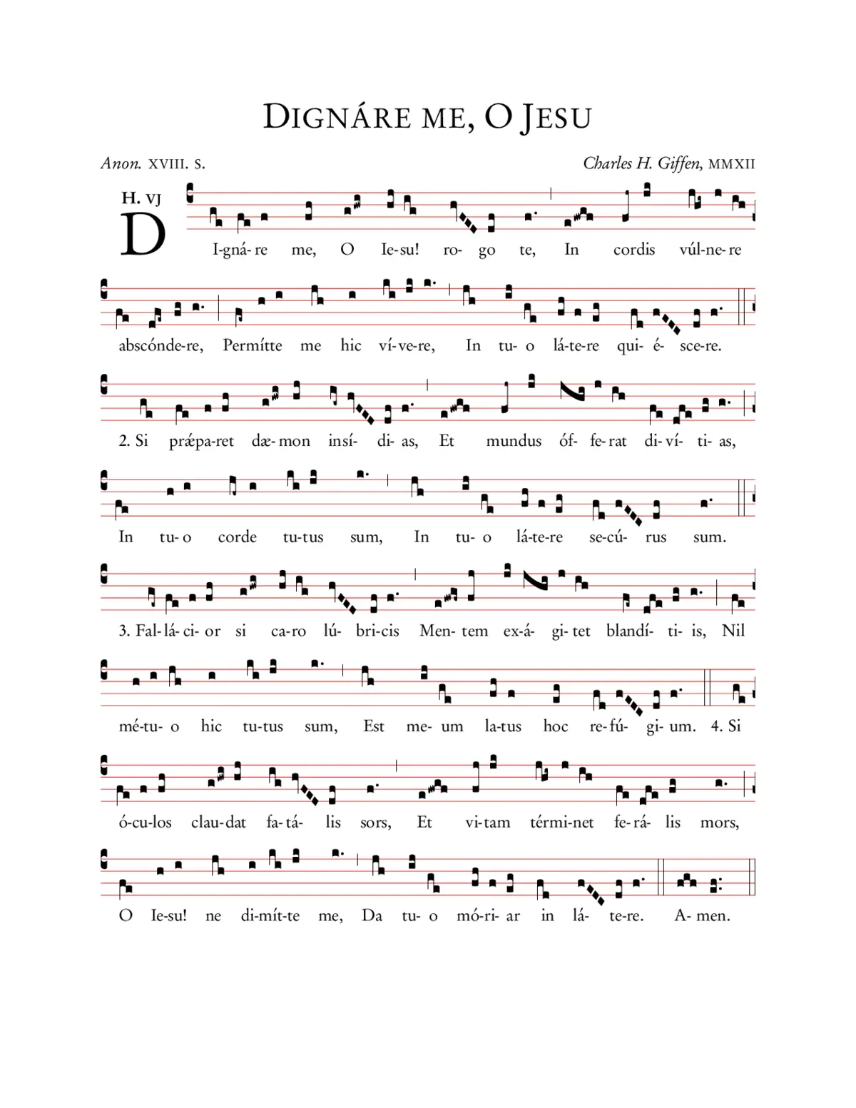 Dignare me, O Jesu - Page 1