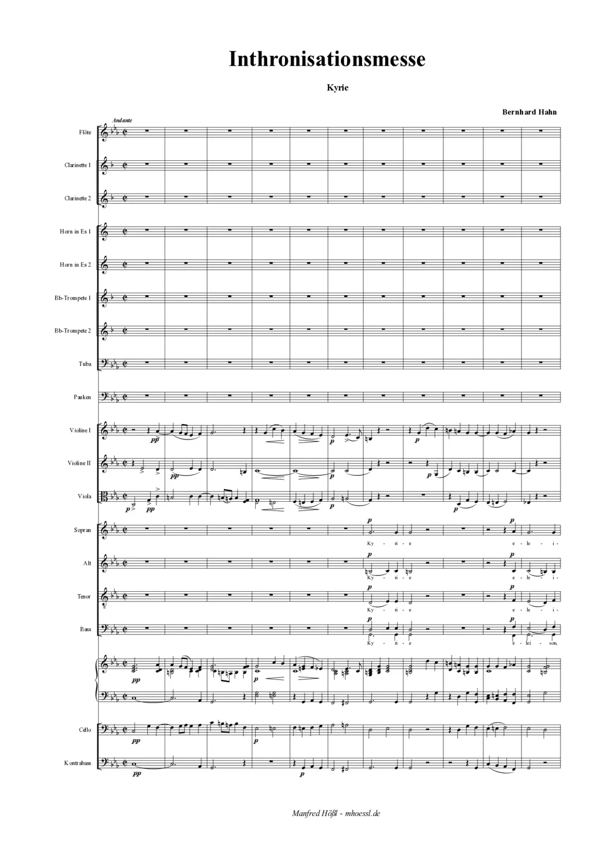 Missa No. 2 'Intronisationsmesse' - Page 1