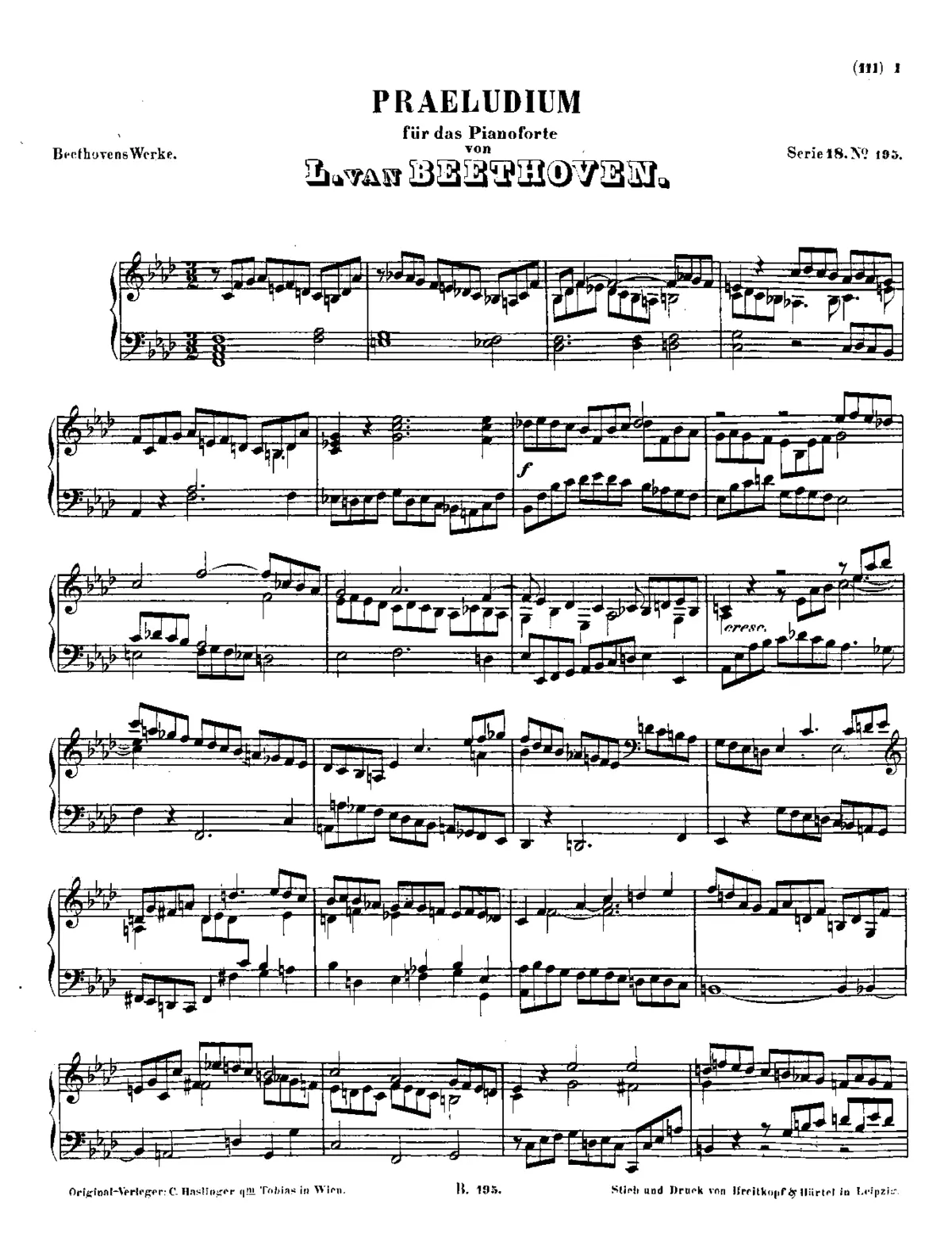 Prelude for Piano - Page 1