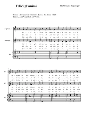 Felici gl'animi