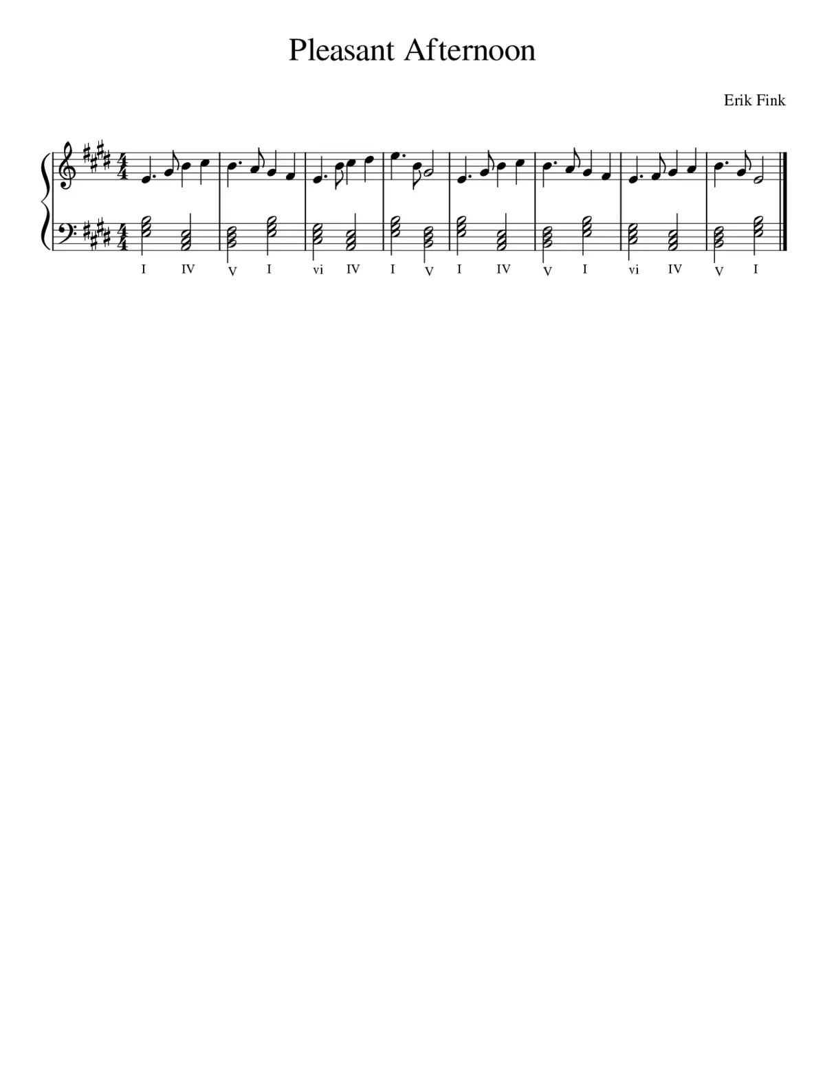 Pleasant Afternoon - Page 1