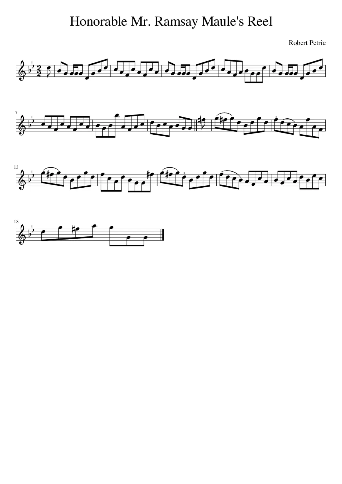 Honorable Mr. Ramsay Maule's Reel - Page 1