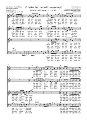 O praise the Lord with one consent