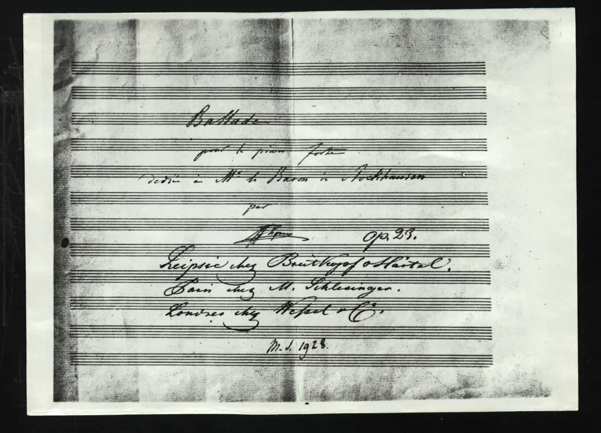 Ballade No.1 - Page 1
