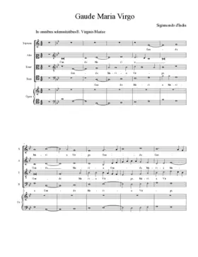 Gaude Maria Virgo