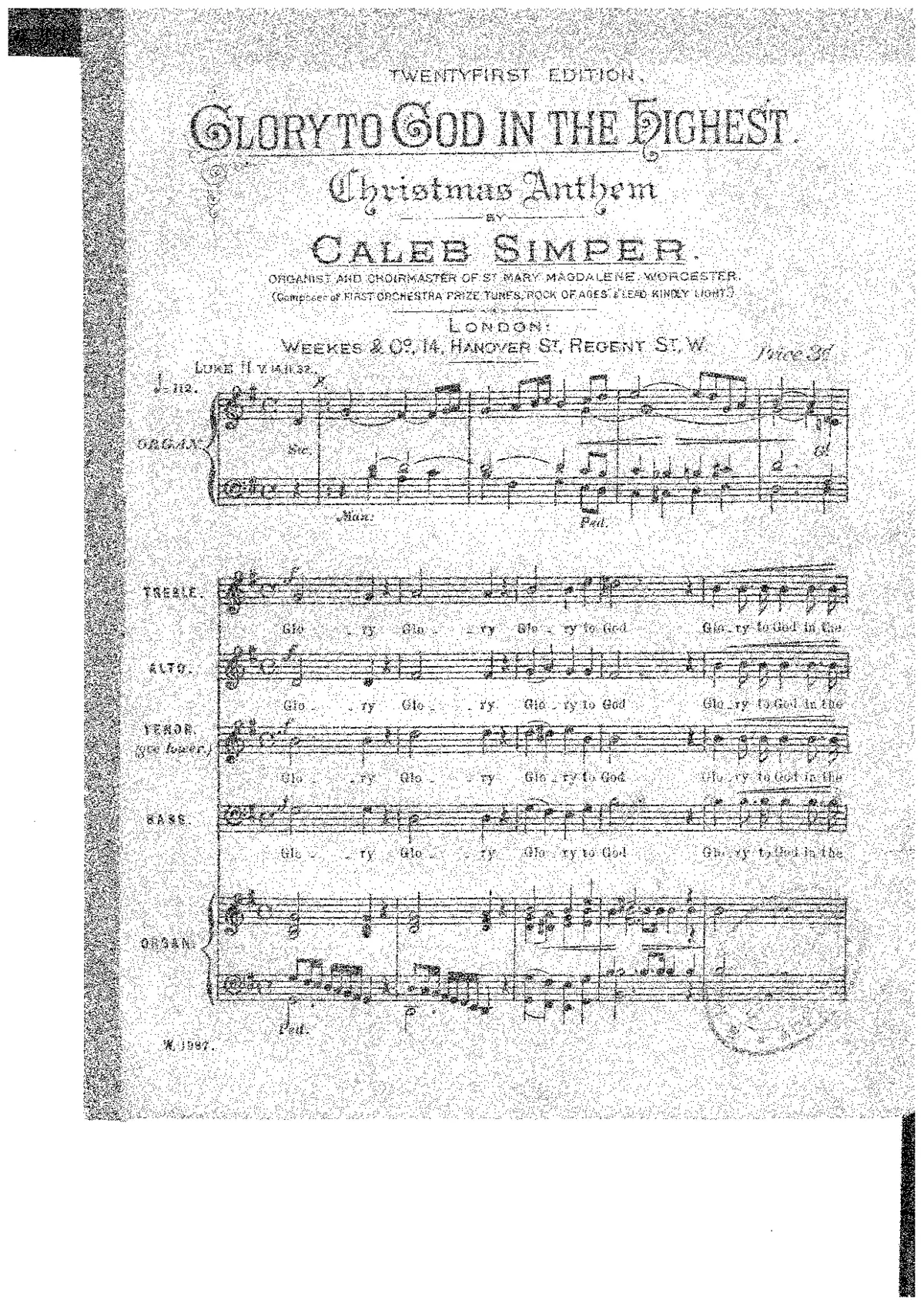 Glory to God in the highest - Page 1
