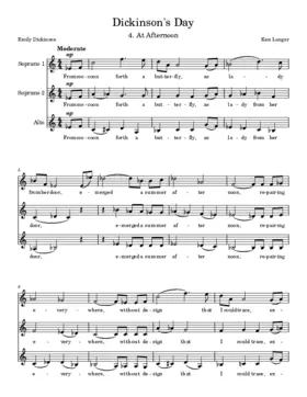 Dickinsons Day: Afternoon