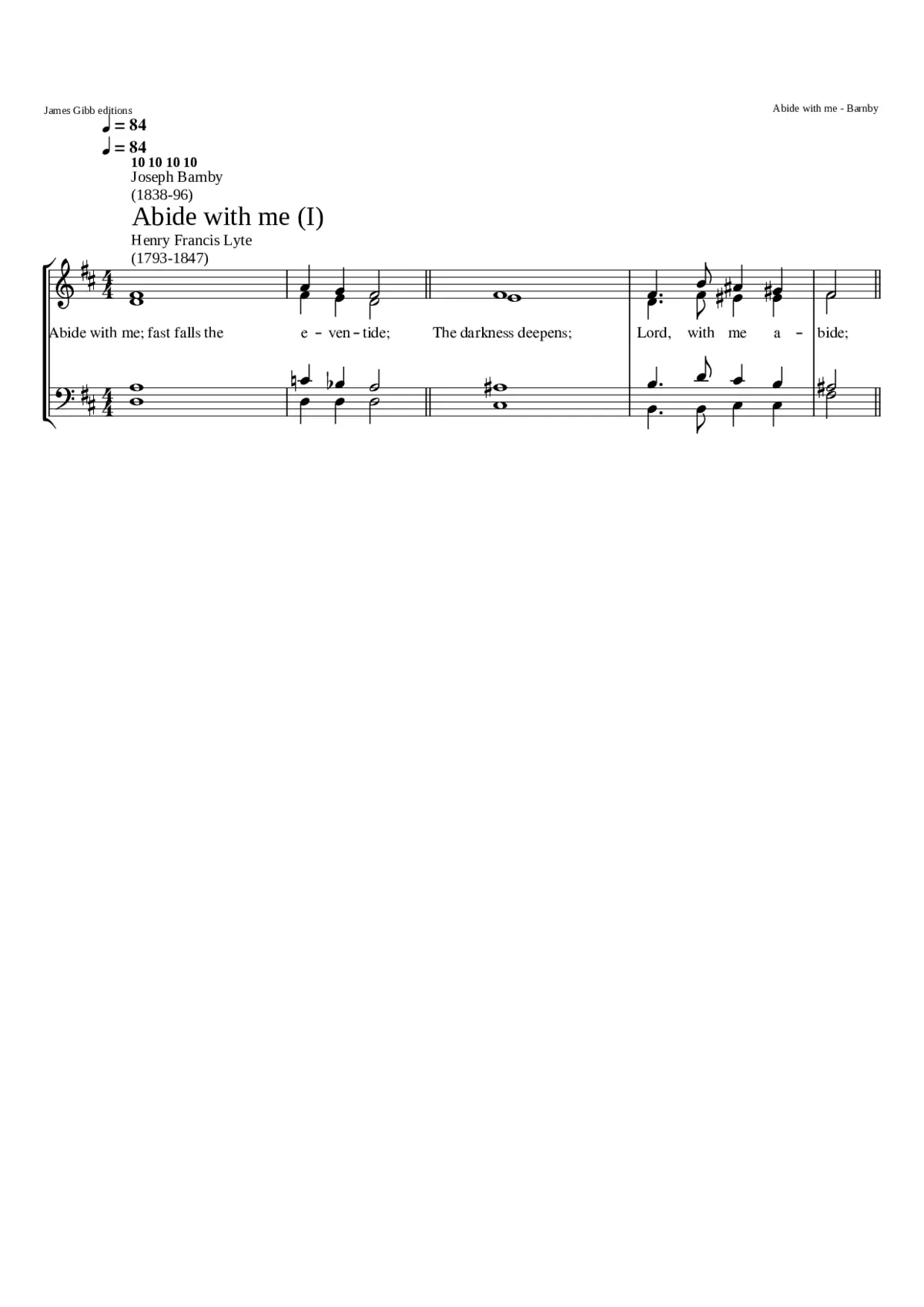 Abide with me (I) - Page 1