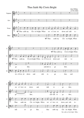 Thus saith my Cloris bright