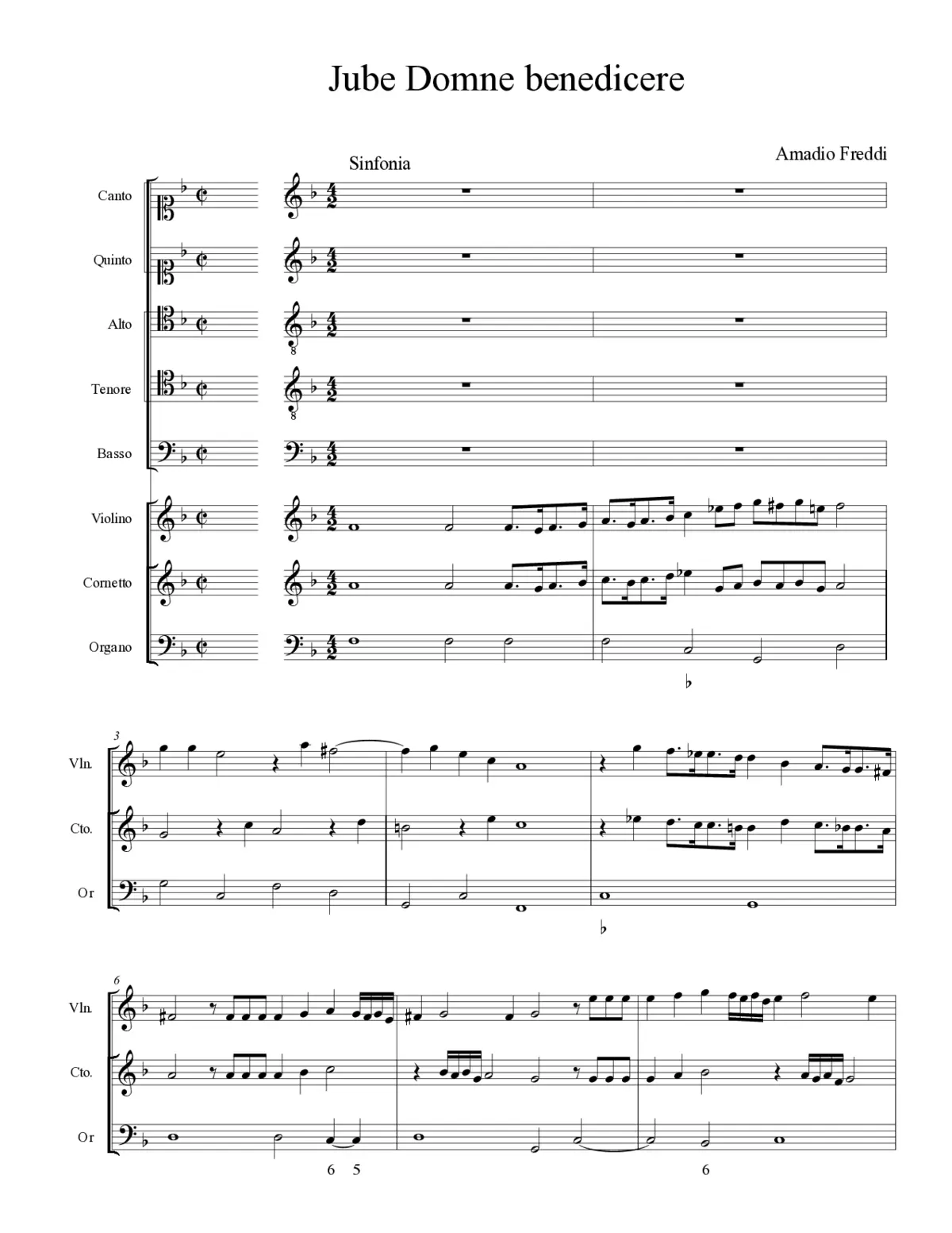Jube Domne benedicere - Page 1