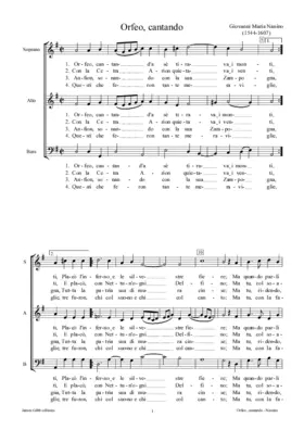 Orfeo, cantando